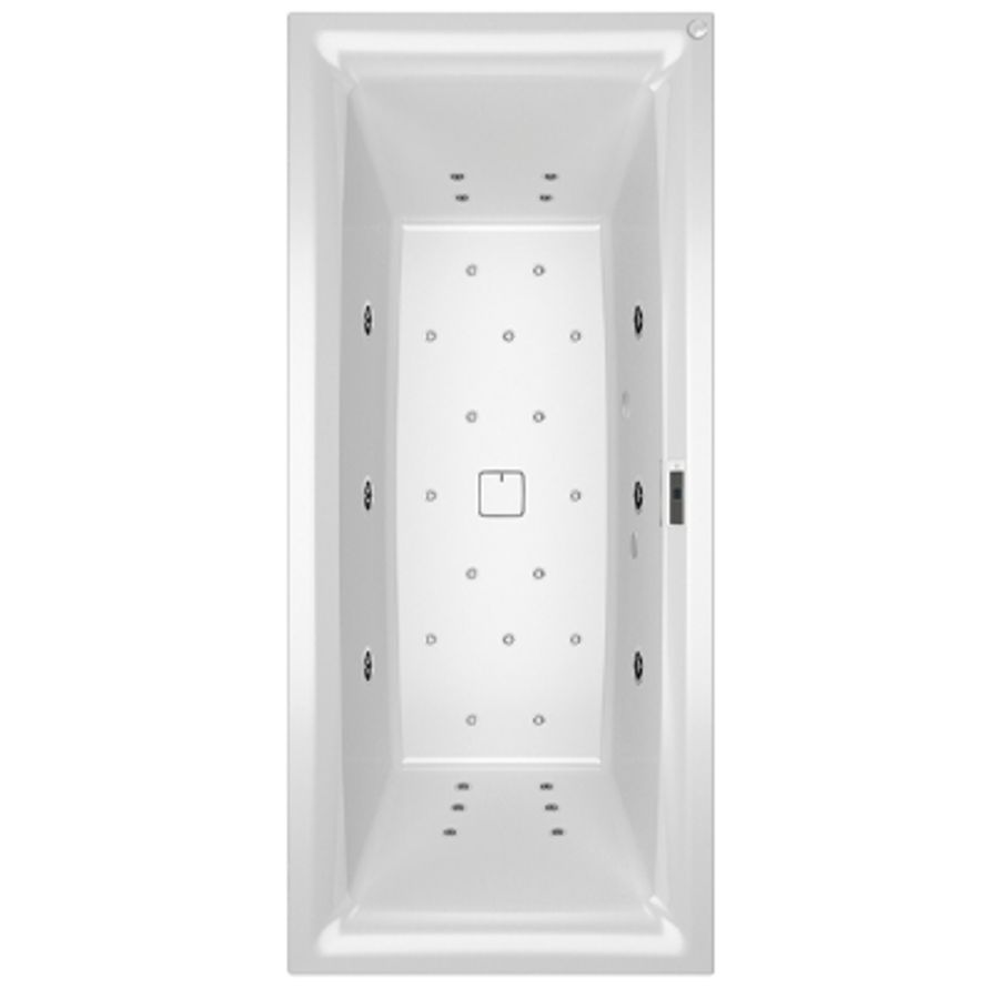 Whirlpool Still Square Rihopool 180x80cm systeem BLISS rechts hoogglans wit
