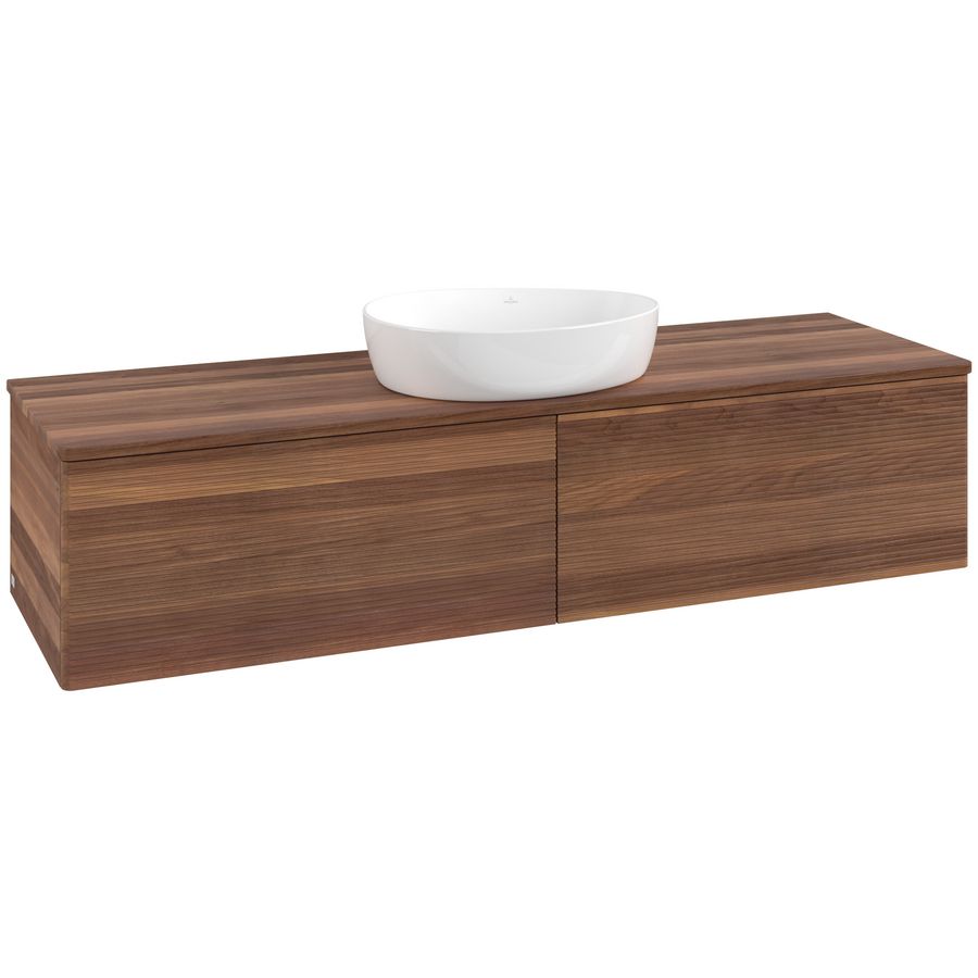 Wastafelonderkast Antao 1600x360x500mm Warm Walnut K36112HM