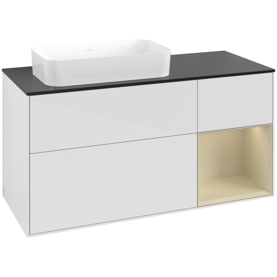 Wastafelonderkast Finion 1200x603x501mm G.White.L F692HJGF