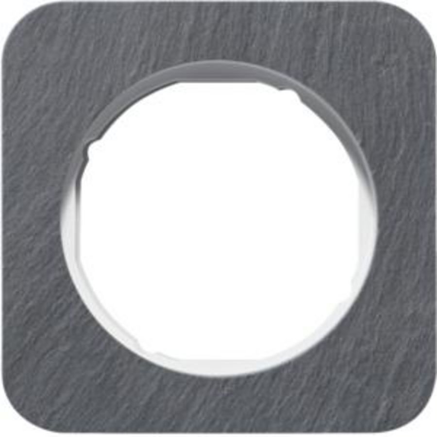 Afdekraam 1-v berker R.1 leisteen/polarwit