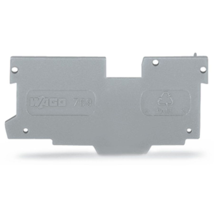 Afsluit-/tussenplaat 1,1mm dik grijs VVE=25