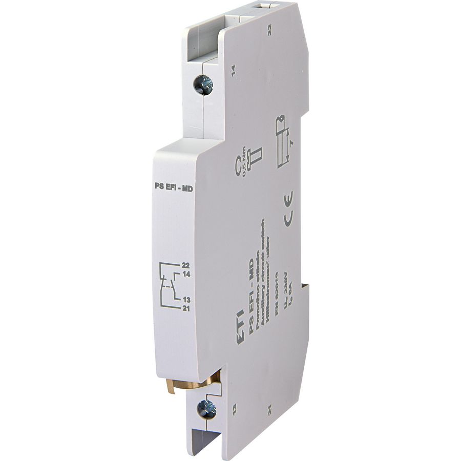 Hulpcontact EFI 1xNO 1xNC 6A 9mm