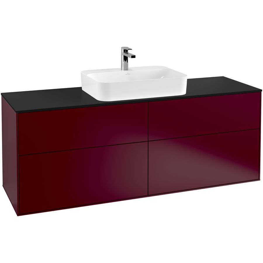 Wastafelonderkast Finion 1600x603x501mm Peony Matt Lacquer F44200HB