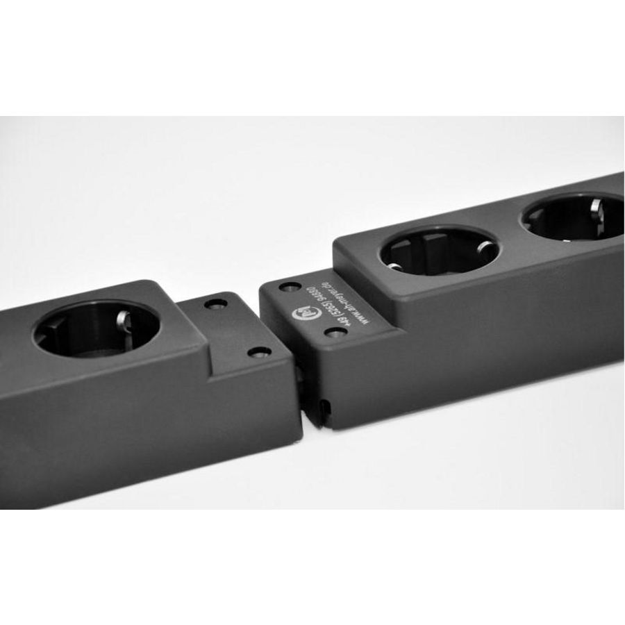 Netbox GST18I3 kontakt 3x230v zwart aanraakveilig