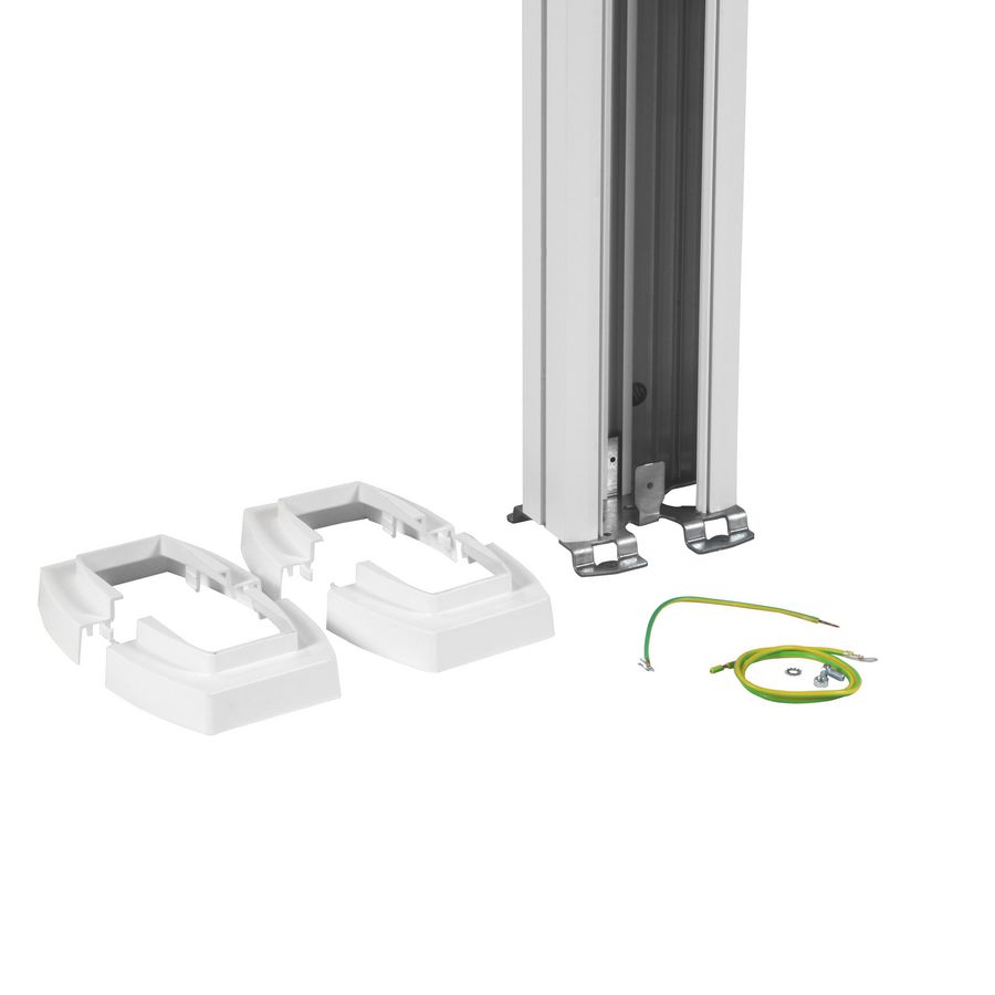 Energiezuil 1 compartiment 80mm 2,88M wit DA