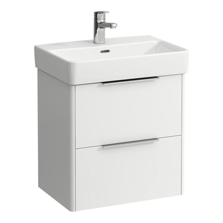 Wast.onderb.k. 520x360mm 2 laden v. wast. H818958 mat wit