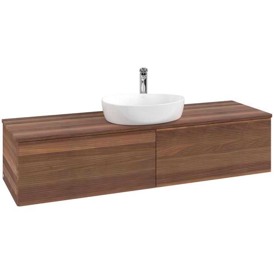 Wastafelonderkast Antao 1600x360x500mm Warm Walnut K36152HM