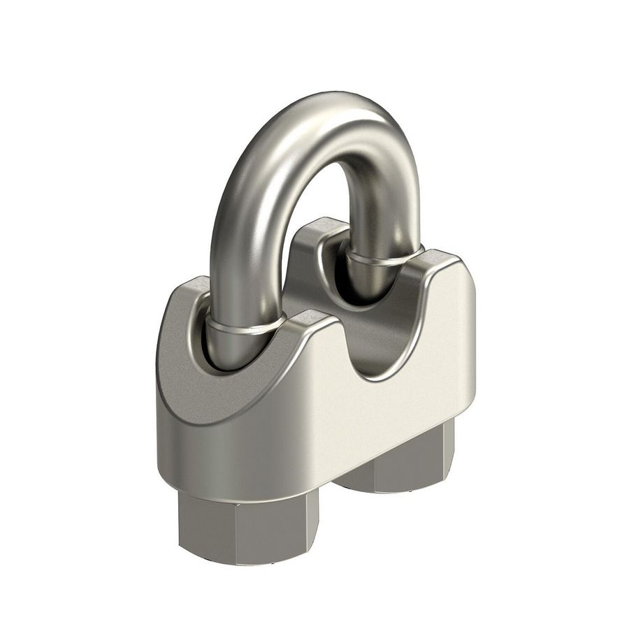 Staaldraadklem 10mm rvs A4 1.4401 VVE=10