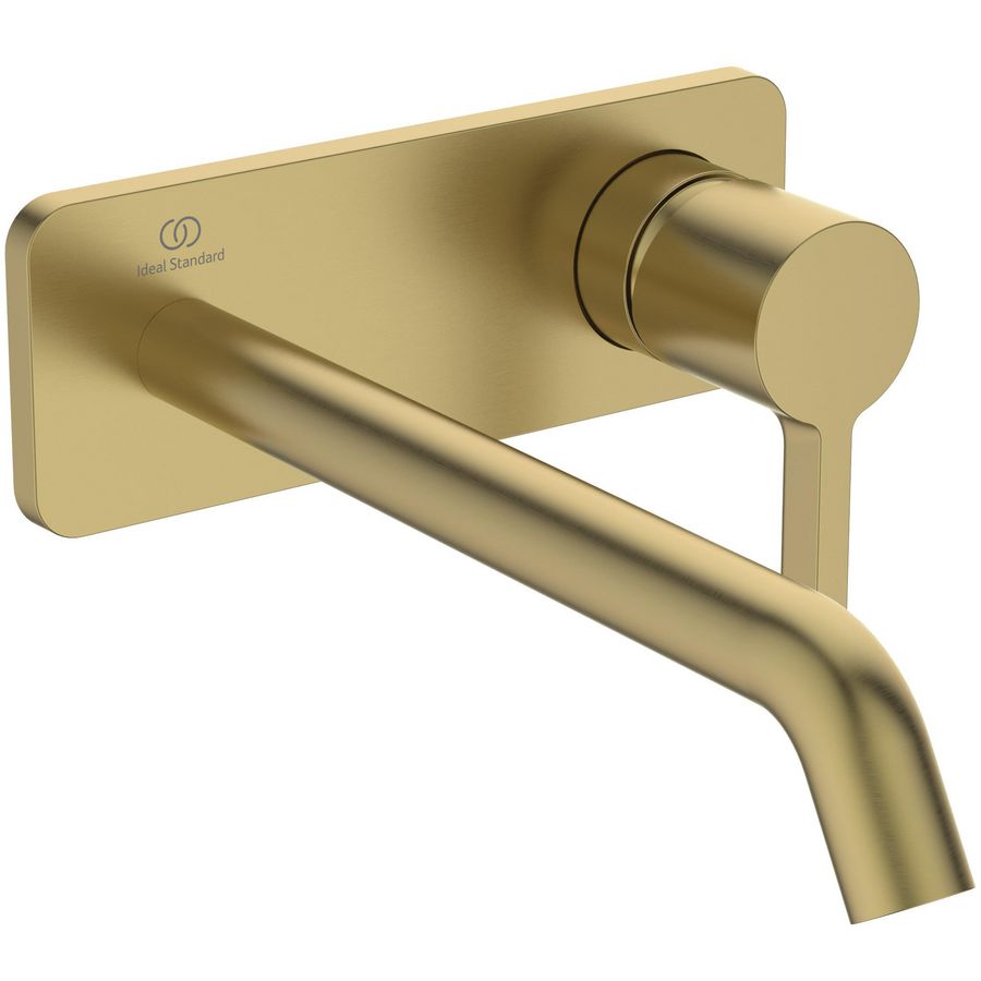 Afbouwdeel Joy wandmengkraan 5l/min. uitloop 22cm brushed gold (mat goudkleurig)