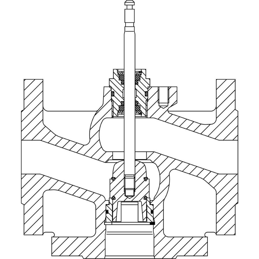 2-weg regelafsl. CV306GG DN50 Kvs=31 5 14mm standaard flens