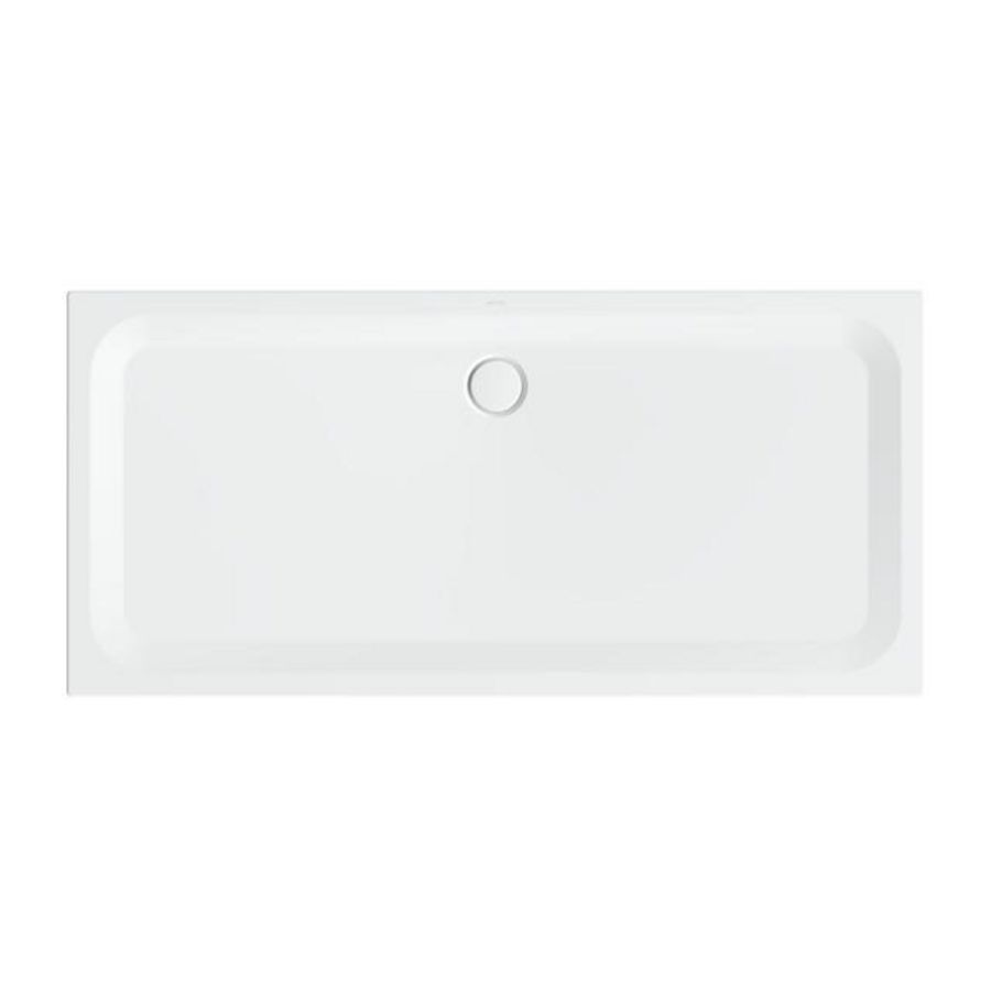 Douchebak geglazuurd staal BetteUltra 1900x900x35mm wit AS antislip Sense afvoer Ø90mm
