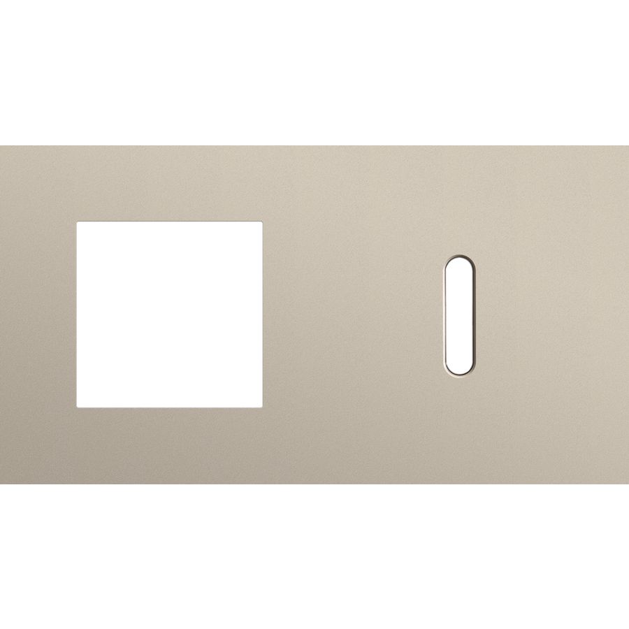 Afdekplaat 2-voud horiz. 71mm centerafst. 166-56806