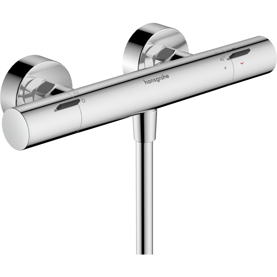Douchethermostaat chroom Ecostat Fine chroom hoh 150mm incl. s-koppelingen