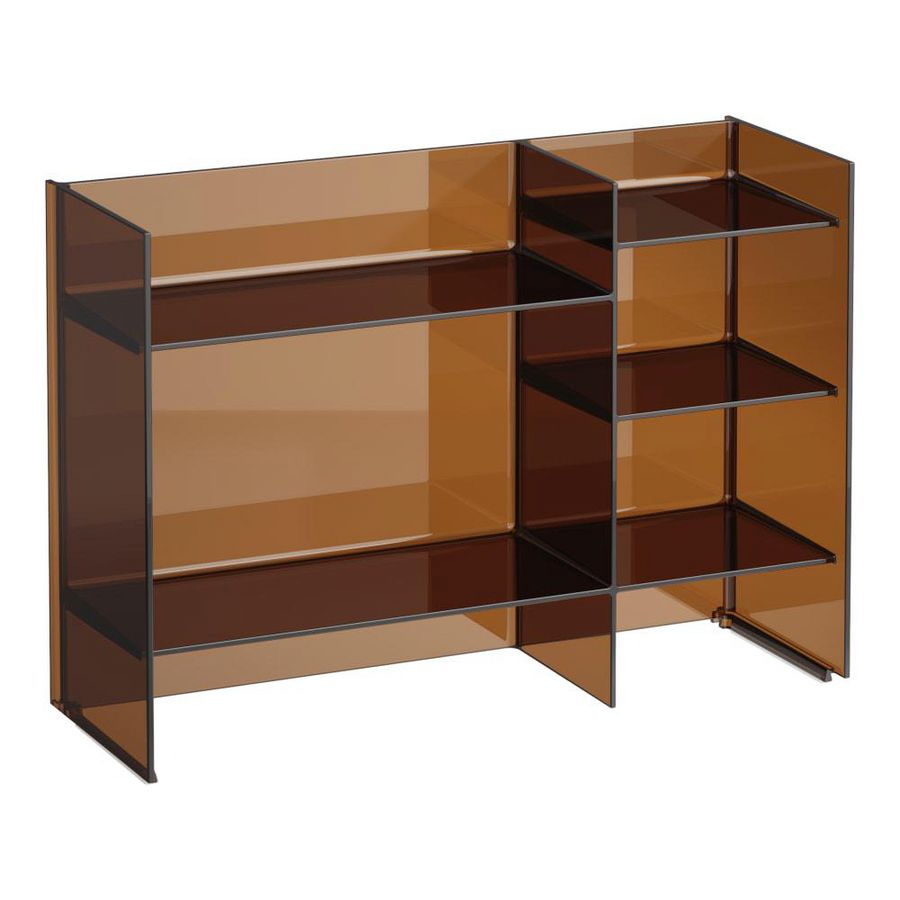 Sound rack vloerstaand rek 5 legplanken amber