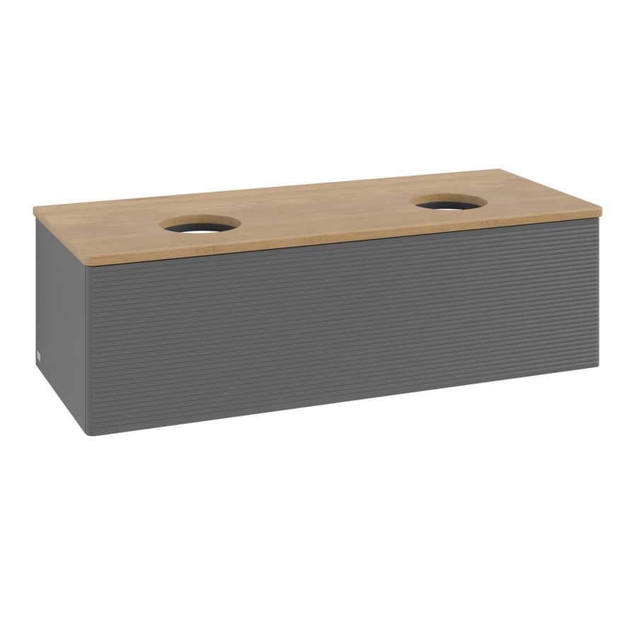 Wastafelonderkast Antao 1200x360x500mm Antr. Matt Lacquer K35111GK