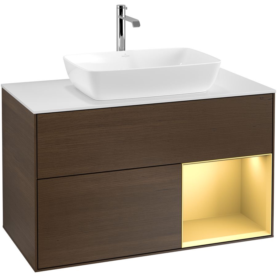 Wastafelonderkast Finion 1000x603x501mm W.Veneer F781HFGN