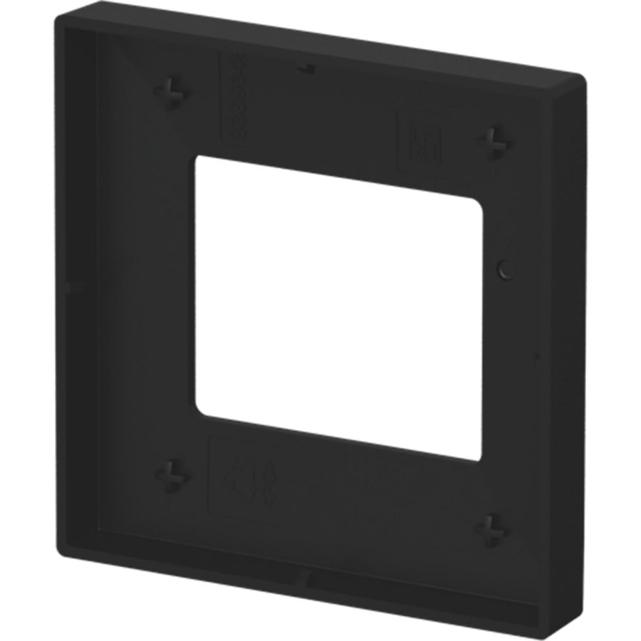Afdekking als 1-voudige knop met symbool “Verlichting”, voor Keypad 1-4-voudig, voor balance SI matzwart (6435-915)