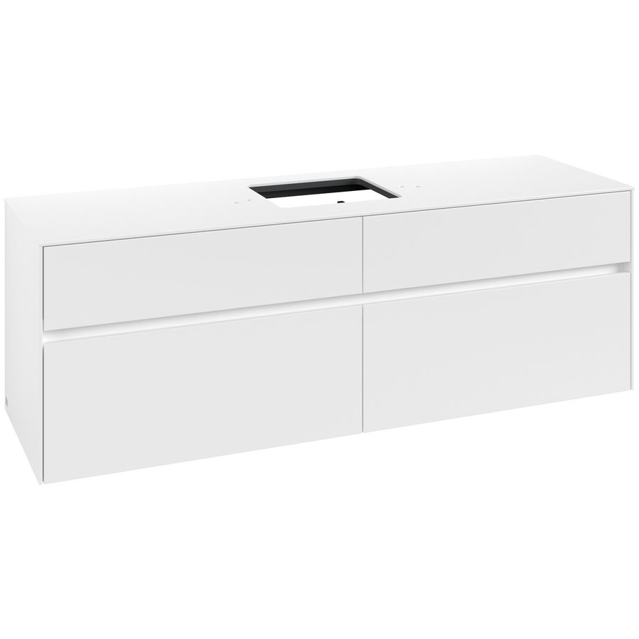 Wastafelonderkast Collaro 1600x548x500mm Wh.Matt C13400MS