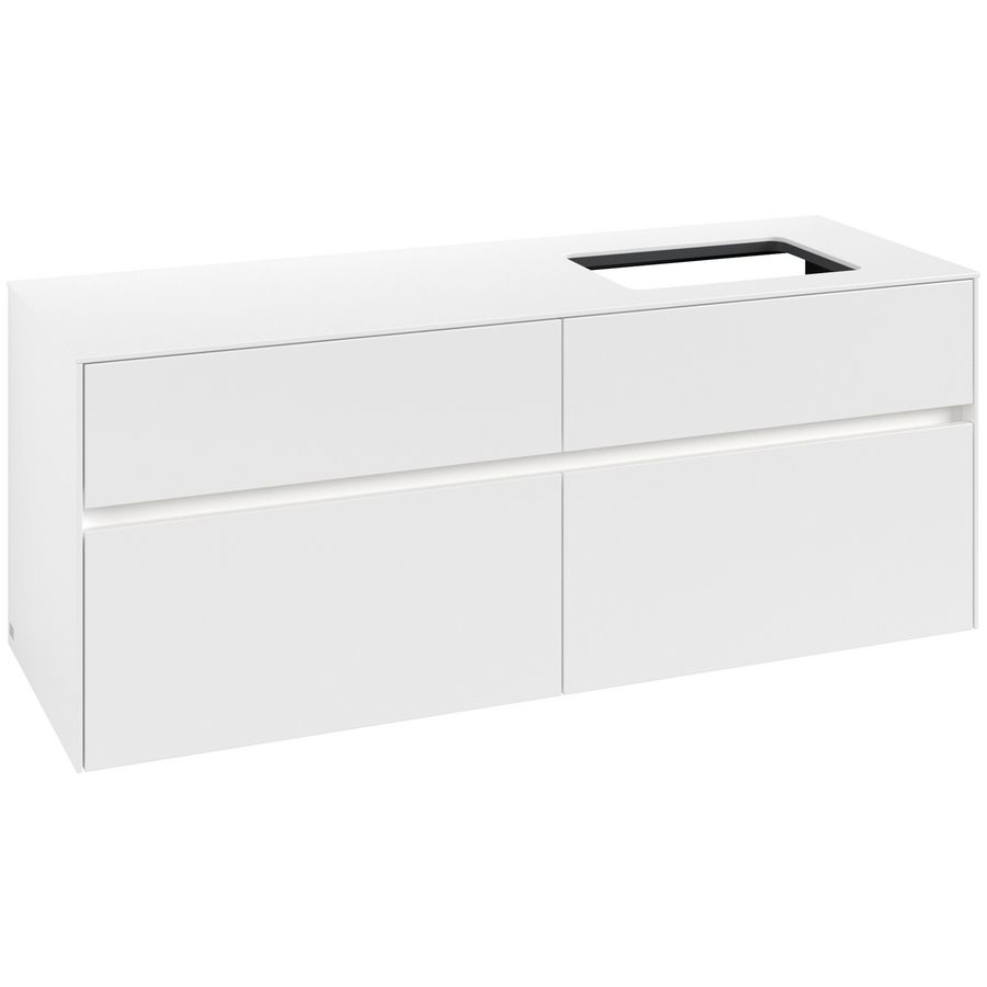 Wastafelonderkast Collaro 1400x548x500mm Wh.Matt C118B0MS