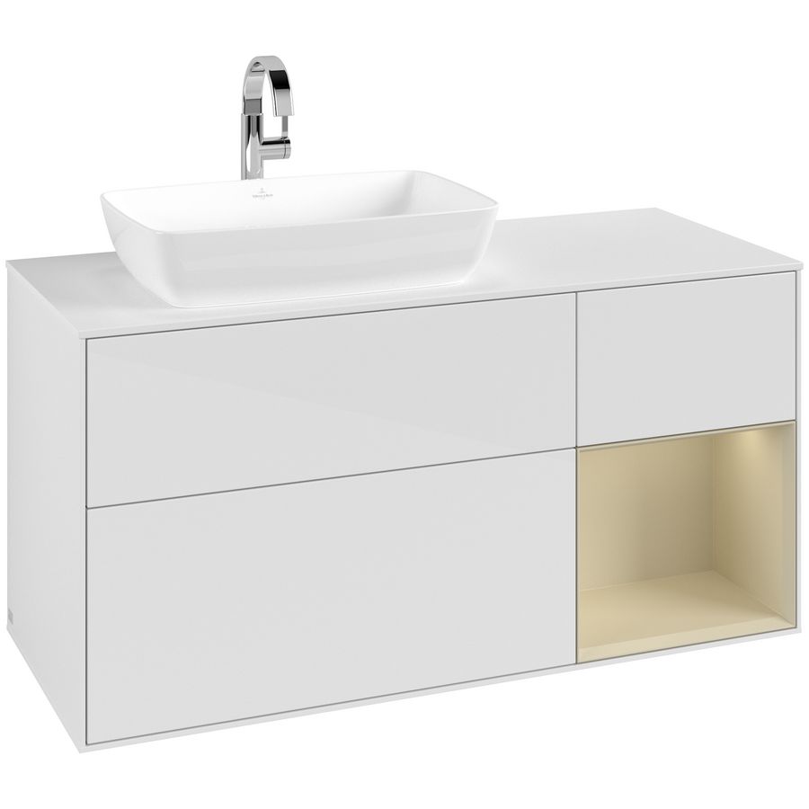 Wastafelonderkast Finion 1200x603x501mm G.White.L F811HJGF