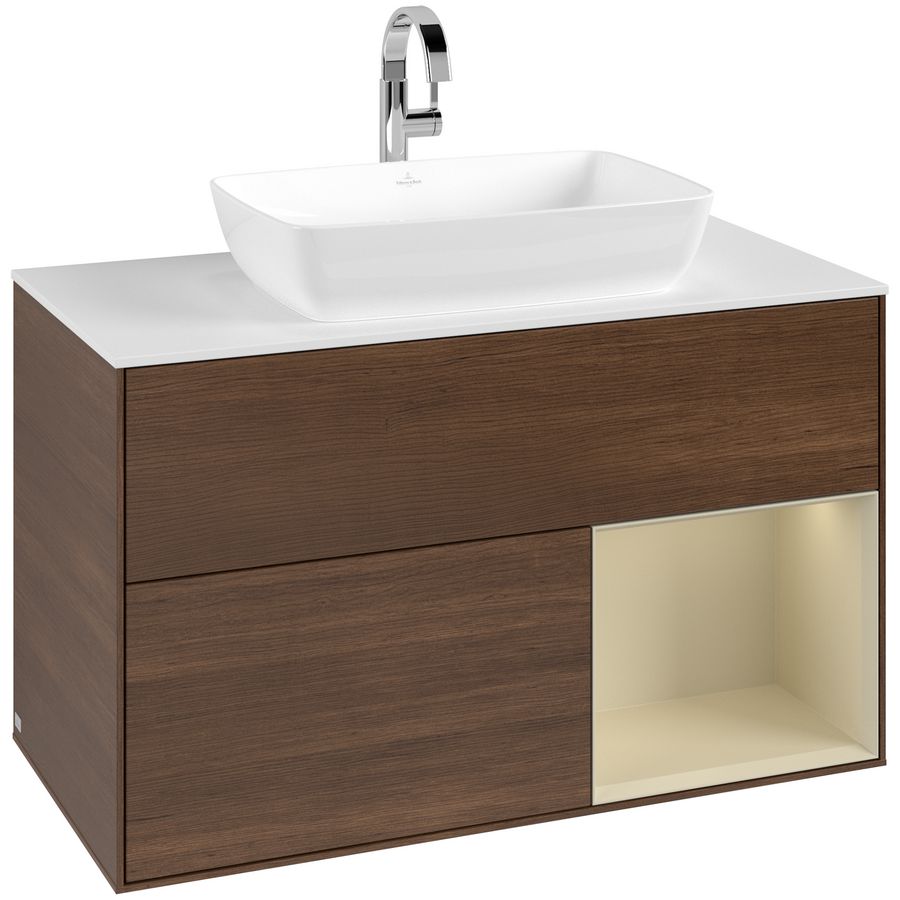 Wastafelonderkast Finion 1000x603x501mm W.Veneer F781HJGN