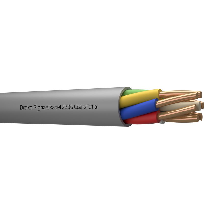 Haspel a 500m. signaal kabel Cca gy# 6x0,8mm 2206