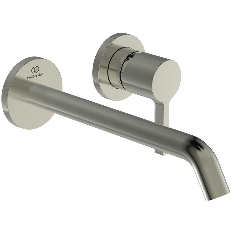 Joy wandmengkraan 5l/min. uitloop 22cm 2 opbouwd. silver storm (rvs look)