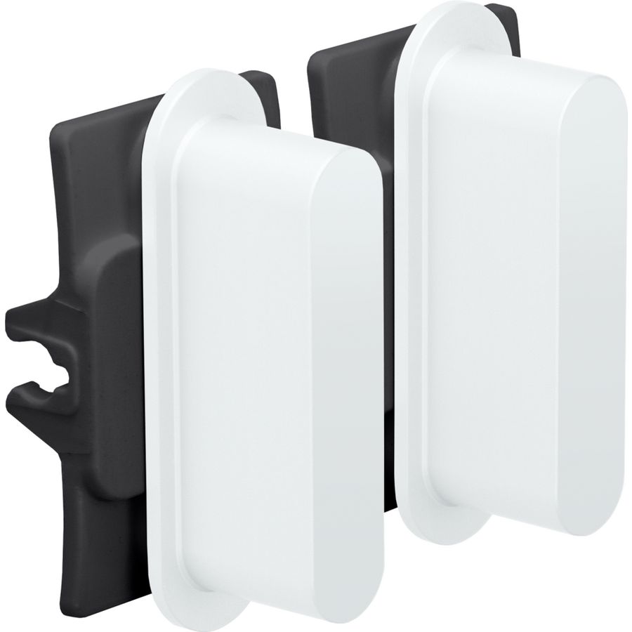 Rocker set tweevoudige schakelfuncties steel white coated