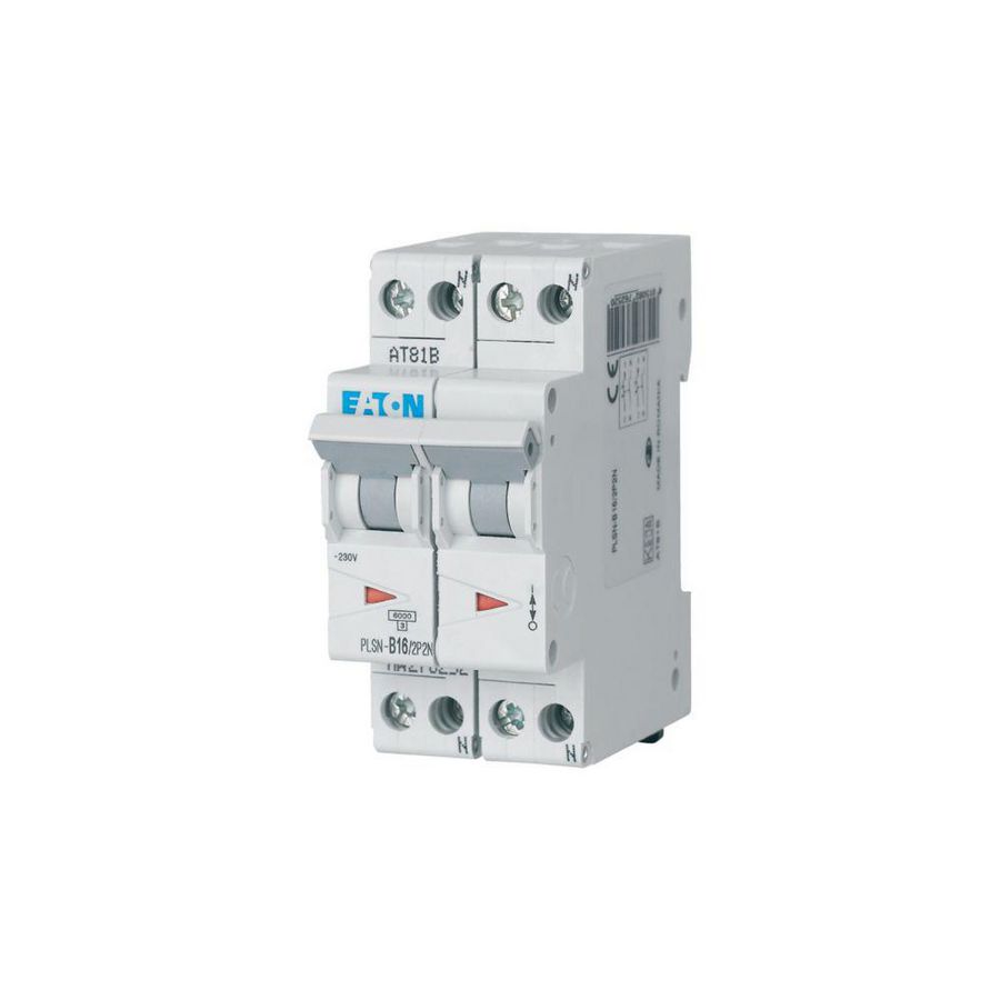 Installatie-automaat (MCB) PLSN B-kar. 16A 2P+2N 36mm