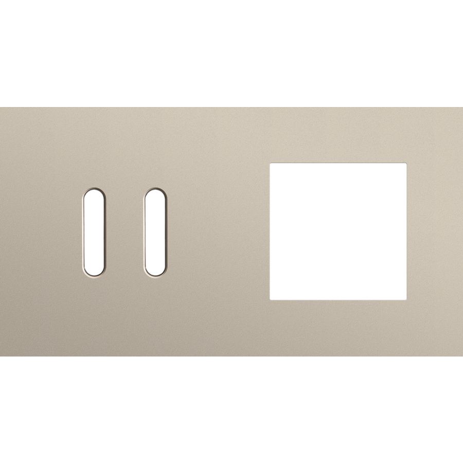 Afdekplaat 2-voud horiz. 71mm centerafst. 166-56807