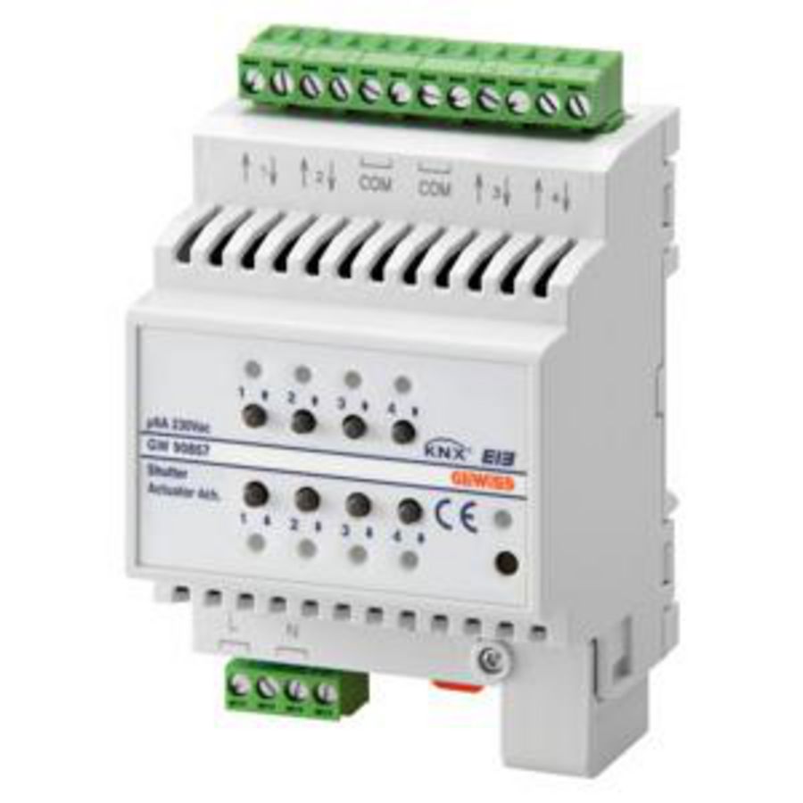 AANDRIJVING ROLLUIKEN-4 KANALEN-6 A-KNX-IP20-4 MODULE -