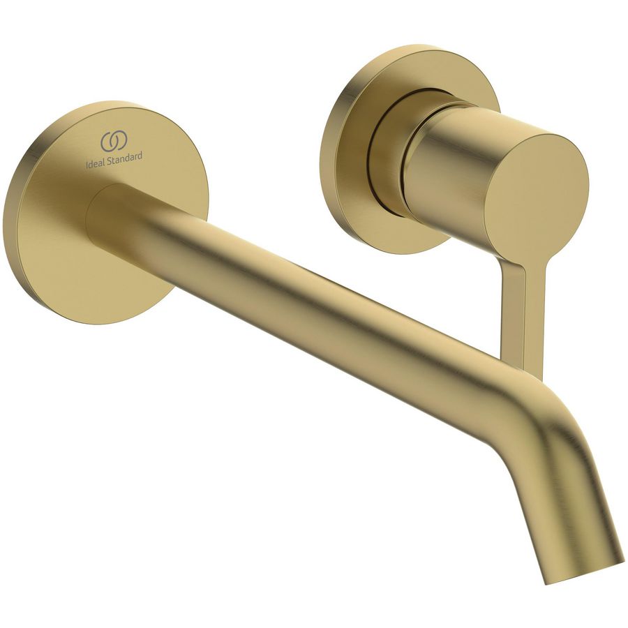 Joy wandmengkraan 5l/min. uitloop 22cm 2 opbouwd. brushed gold (mat goudkleurig)