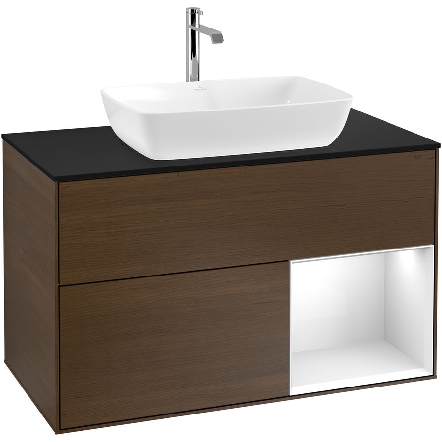 Wastafelonderkast Finion 1000x603x501mm W.Veneer F782GFGN