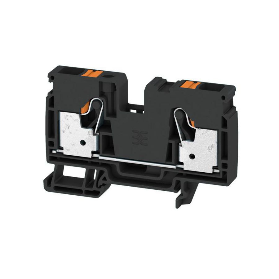Doorvoerklem PUSH IN zwart 10mm² 57A 1000V VVE=25