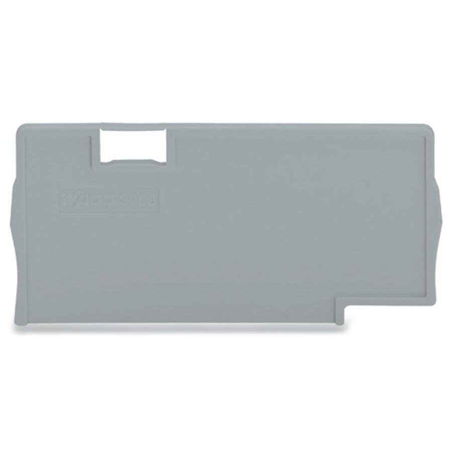 Scheidingsplaat 2 mm dik uitstekend grijs 2006-1393 VVE=25