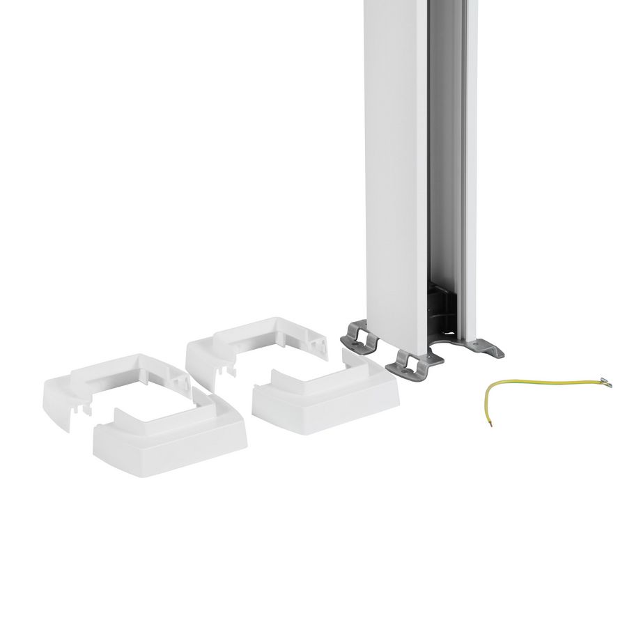 Energiezuil 1 compartiment 45mm 3,90M wit