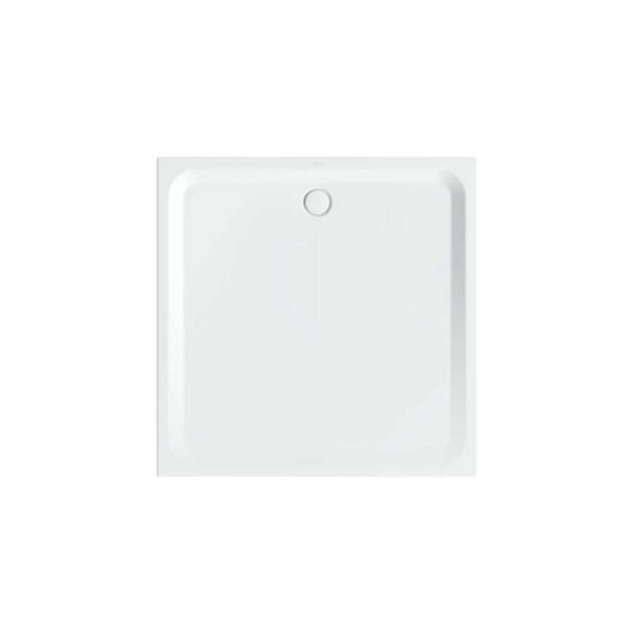 Douchebak geglazuurd staal BetteUltra 1500x1500x35mm wit AS antislip Sense afvoer Ø90mm
