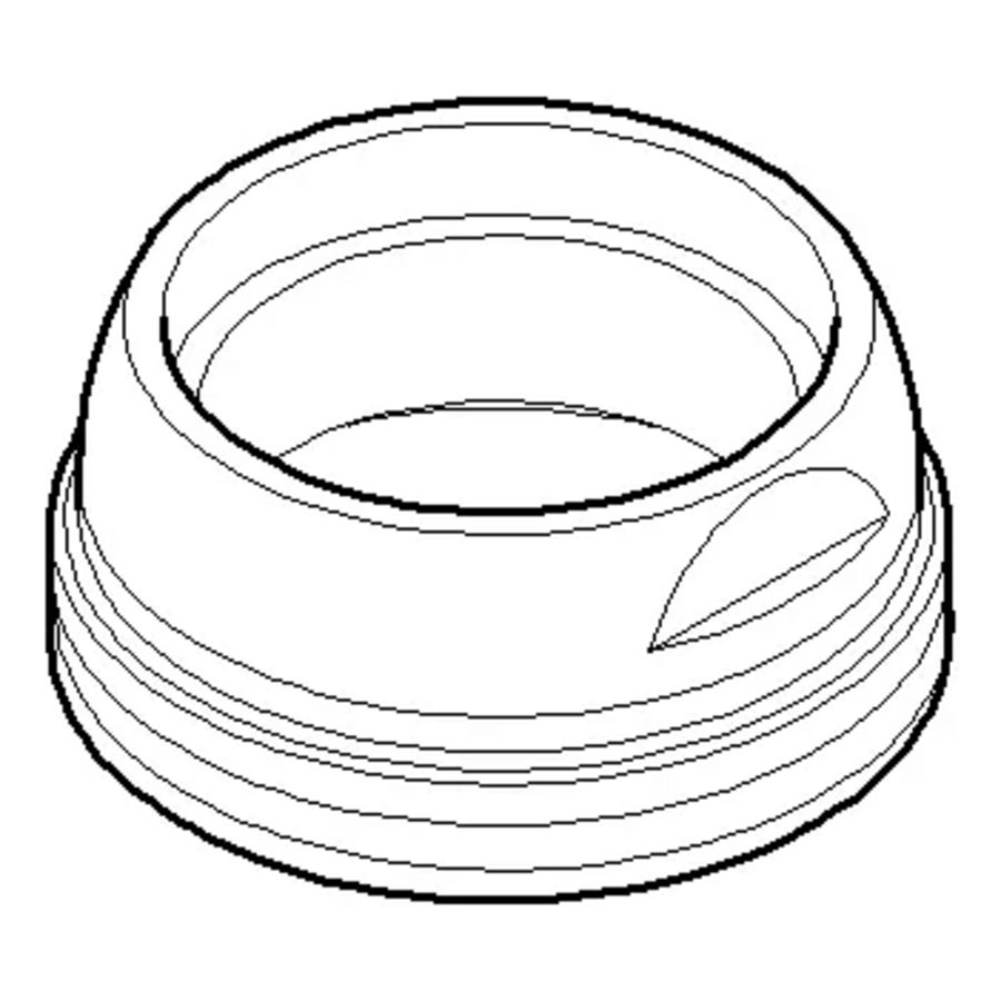 Bevestiging 40x18mm Champagne gebors. (22kt Goud)