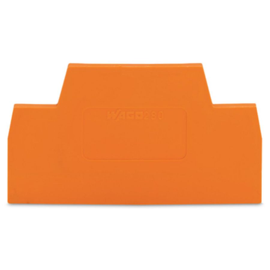 Afsluit-+tussenplaat 2,5mm oranje 280-341 VVE=25