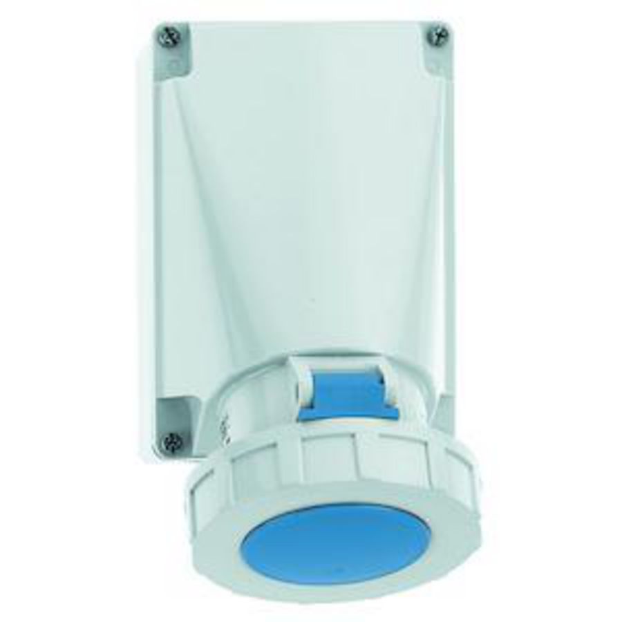 Wandcontactdoos 9h 63A 4P 230V IP67 170x118 Ni