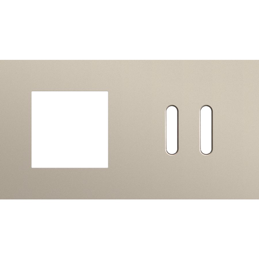 Afdekplaat 2-voud horiz. 71mm centerafst. 166-56808