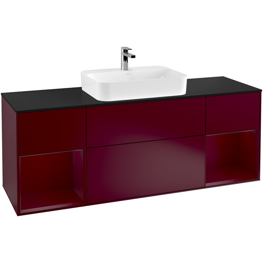 Wastafelonderkast Finion 1600x603x501mm Peony Matt Lacquer F452HBHB