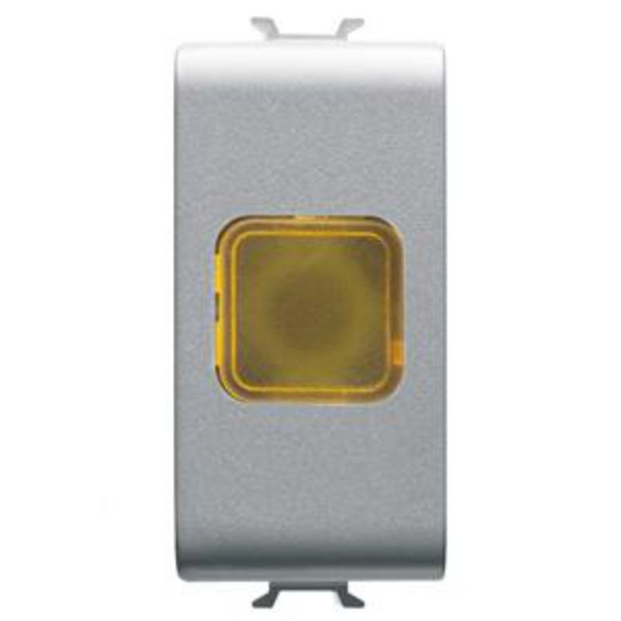 ENKELE INDICATIELAMP-AMBER-1 MODULE-TITANIUM-CHORUSM