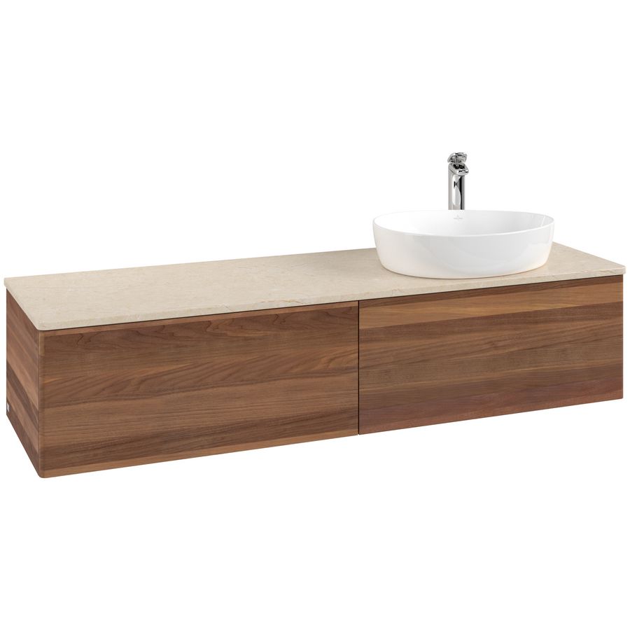 Wastafelonderkast Antao 1600x360x500mm Warm Walnut K38053HM