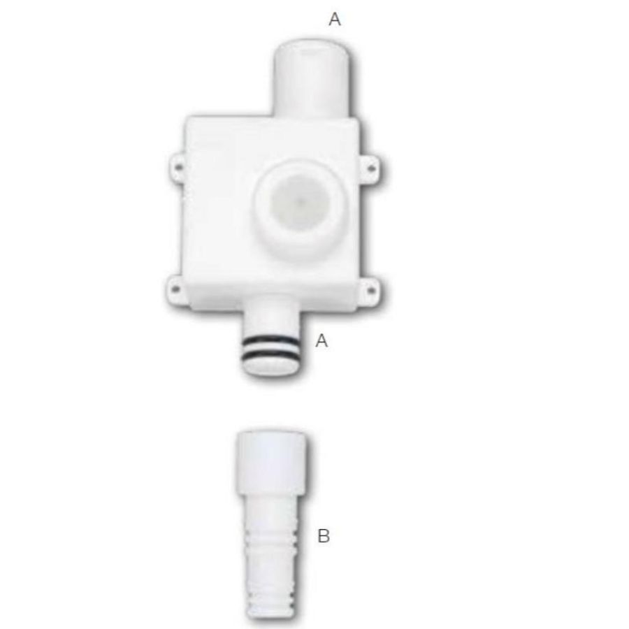 Condenssifon wit SIFON-0 20mm m. verloop 16-18mm VVE=20