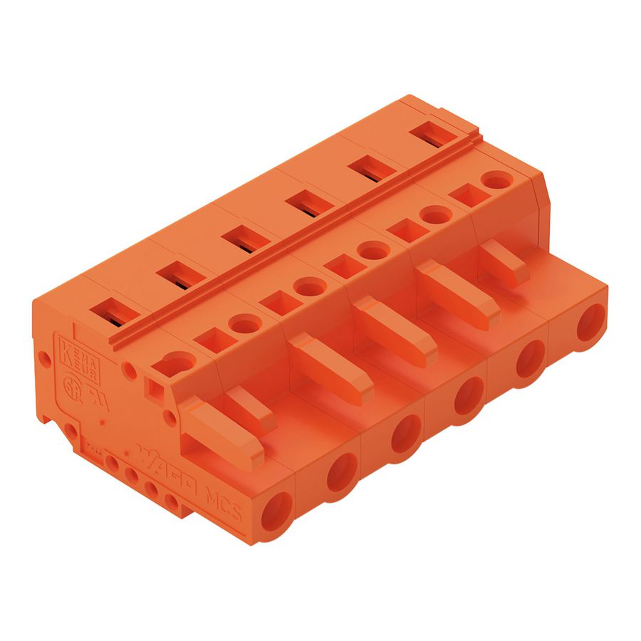 1-draads FE steker 2,5mm² oranje 231-706/026-000 VVE=50