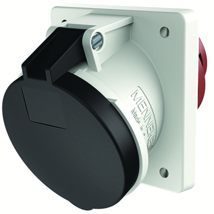 Inbouwwandcontactdoos 63A 5-polig  5H 690V IP44 +P