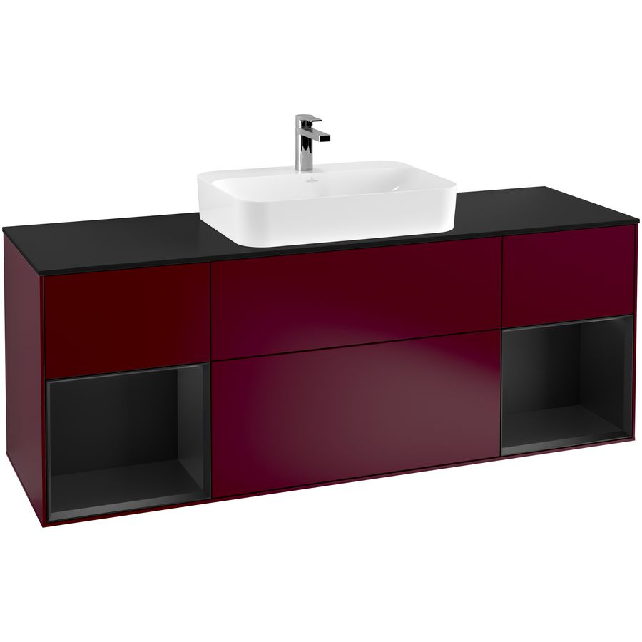 Wastafelonderkast Finion 1600x603x501mm Peony Matt Lacquer F452PDHB