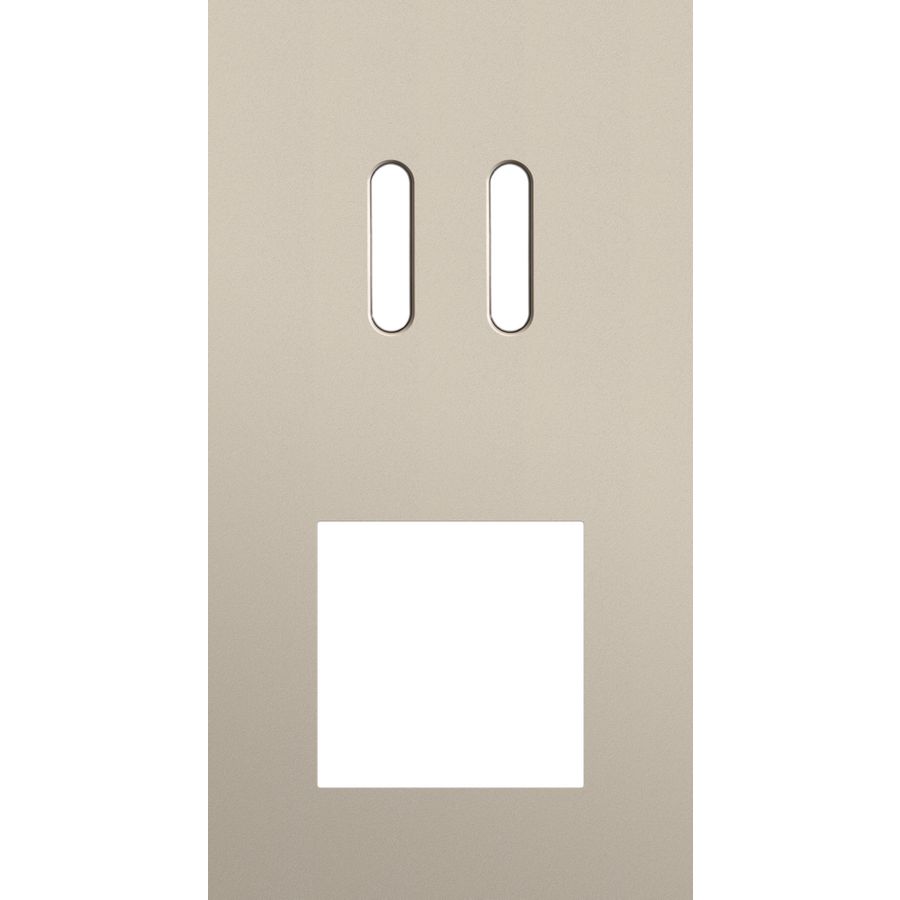 Afdekplaat 2-voud vertic. 71mm centerafst 166-56856