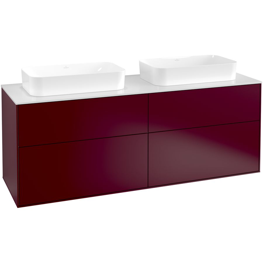 Wastafelonderkast Finion 1600x603x501mm Peony Matt Lacquer F72100HB